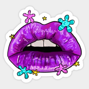Disco Lips Sticker